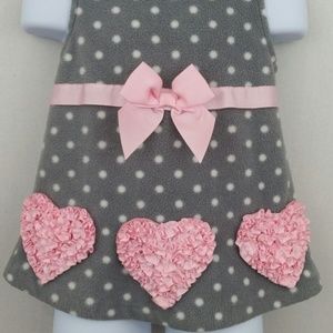 EUC 18mo Bonnie Baby Heart Jumper Dress